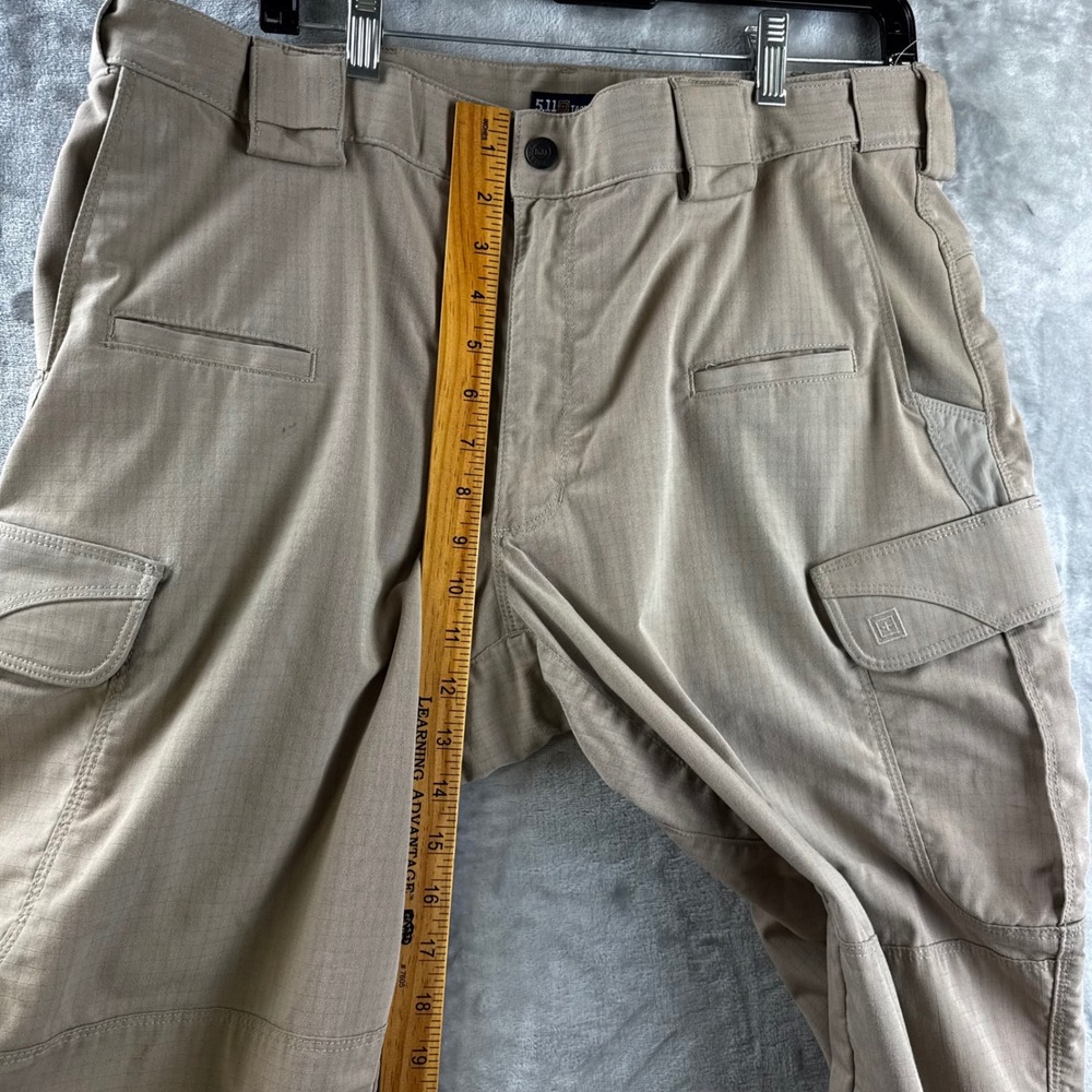 5.11 Tactical Pants Mens 36x32 Khaki Ripstop Cargo Multi-Pocket Work (1701) - Picture 8 of 11